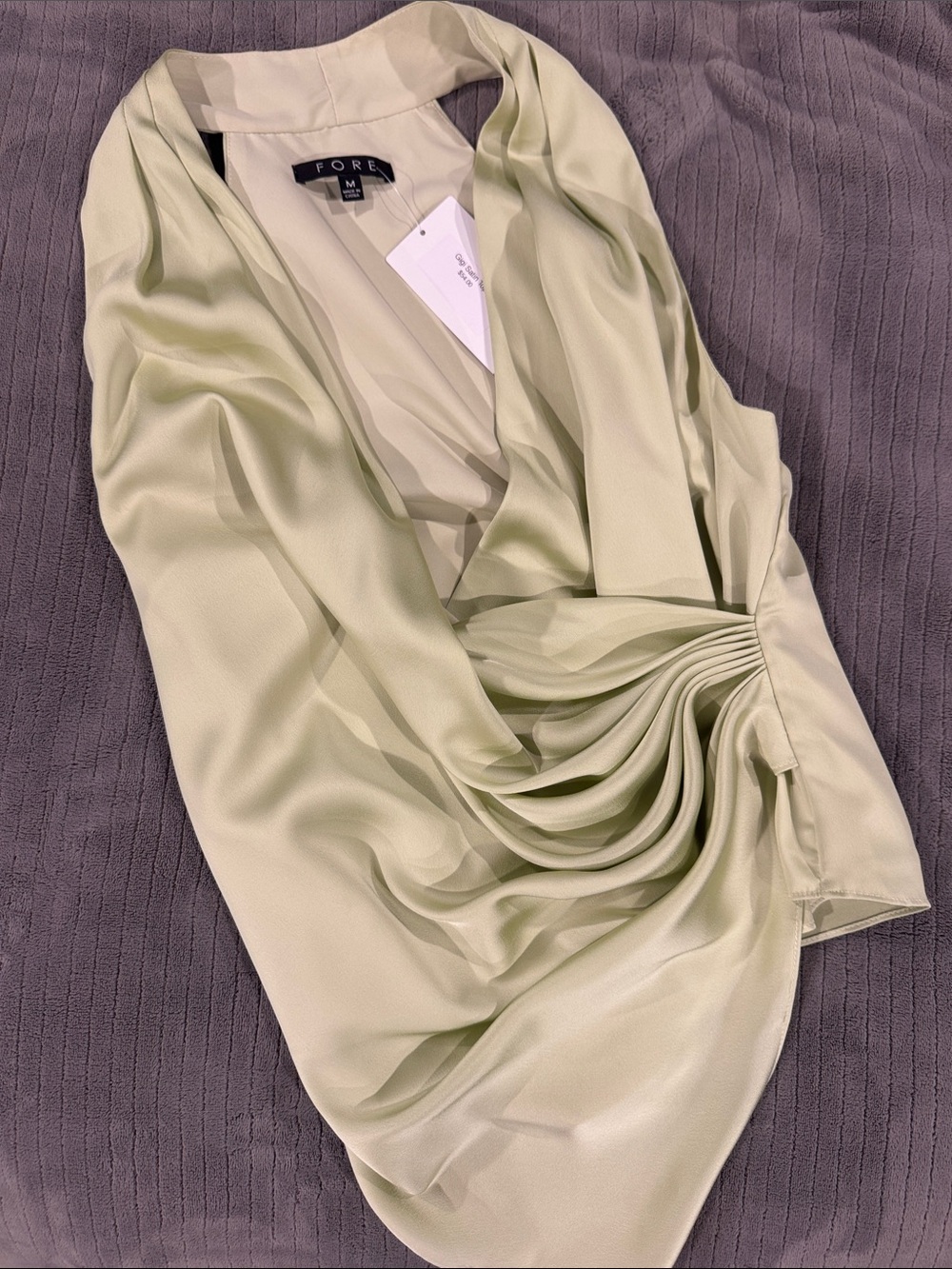 FORE SATIN TOP - Picture 4 of 5